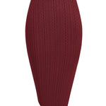 Zeagoo Womens Knit Midi Skirts Casual Pencil Skirt