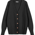 Zeagoo Women's Open Front Oversized Soft Knit Sweater Cardigan