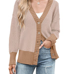 Zeagoo Women's Open Front Oversized Soft Knit Sweater Cardigan