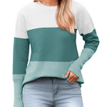 Zeagoo Women's Long Sleeve Sweater Casual Ribbed Knit Pullover