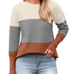 Zeagoo Women's Long Sleeve Sweater Casual Ribbed Knit Pullover