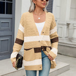 Zeagoo Womens Long Sleeve Chunky Cable Knit Cardigans
