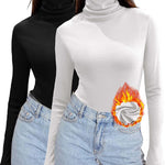 Zeagoo Women's Turtleneck Shirts Ribbed Pullover Sweater