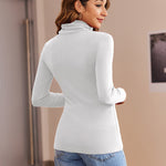 Zeagoo Women's Turtleneck Shirts Ribbed Pullover Sweater