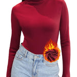 Zeagoo Women's Turtleneck Shirts Ribbed Pullover Sweater