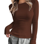 Zeagoo Womens Thermal Long Sleeve Shirts Stretch Crewneck T-Shirt