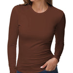 Zeagoo Womens Thermal Long Sleeve Shirts Stretch Crewneck T-Shirt