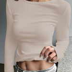 Zeagoo Womens Thermal Long Sleeve Shirts Stretch Crewneck T-Shirt