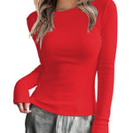 Zeagoo Womens Thermal Long Sleeve Shirts Stretch Crewneck T-Shirt