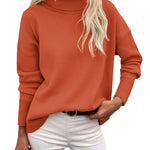 Zeagoo Women's Turtleneck Sweater Fall Winter Chunky Knitted Pullover