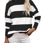Zeagoo Women's Turtleneck Sweater Fall Winter Chunky Knitted Pullover