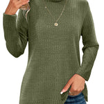 Zeagoo Women's Knit Blouse Soft Long Sleeve Shirt Tops