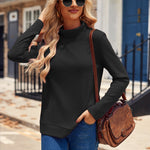 Zeagoo Women's Knit Blouse Soft Long Sleeve Shirt Tops