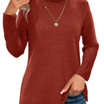 Zeagoo Women's Knit Blouse Soft Long Sleeve Shirt Tops