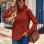 Zeagoo Women's Knit Blouse Soft Long Sleeve Shirt Tops