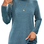 Zeagoo Women's Knit Blouse Soft Long Sleeve Shirt Tops