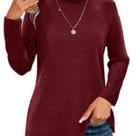 Zeagoo Women's Knit Blouse Soft Long Sleeve Shirt Tops