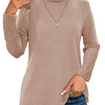 Zeagoo Women's Knit Blouse Soft Long Sleeve Shirt Tops