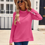 Zeagoo Women's Knit Blouse Soft Long Sleeve Shirt Tops