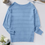 Zeagoo Womens Sweaters Cute Long Sleeve Off The Shoulder Tops