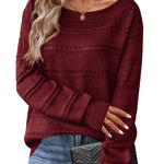 Zeagoo Womens Sweaters Cute Long Sleeve Off The Shoulder Tops