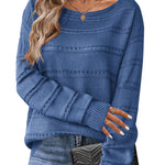 Zeagoo Womens Sweaters Cute Long Sleeve Off The Shoulder Tops
