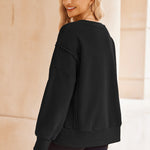 Zeagoo Women's Oversize Sweatshirts Reverse Seam Fleece Jackets