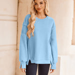 Zeagoo Women's Oversize Sweatshirts Reverse Seam Fleece Jackets