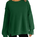 Zeagoo Women's Oversize Sweatshirts Reverse Seam Fleece Jackets