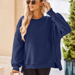 Zeagoo Women's Oversize Sweatshirts Reverse Seam Fleece Jackets