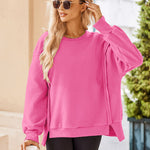 Zeagoo Women's Oversize Sweatshirts Reverse Seam Fleece Jackets