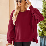 Zeagoo Women's Oversize Sweatshirts Reverse Seam Fleece Jackets