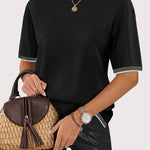 Zeagoo Womens Short Sleeve Sweaters Tops