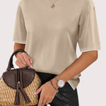 Zeagoo Womens Short Sleeve Sweaters Tops