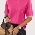 Zeagoo Womens Short Sleeve Sweaters Tops