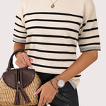 Zeagoo Womens Short Sleeve Sweaters Tops