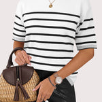 Zeagoo Womens Short Sleeve Sweaters Tops