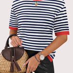 Zeagoo Womens Short Sleeve Sweaters Tops