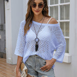 Zeagoo Womens Summer Outfits Crochet Hollow Out Tops