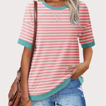 Zeagoo Womens Summer Tops Oversized Short Sleeve T Shirts