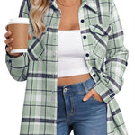 Zeagoo Zeagoo Casual Plaid Button Down Flannel Shirts for Women Casual Loose Business Casual 2026 | Under $40