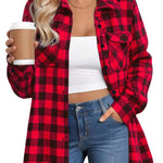 Zeagoo Zeagoo Casual Plaid Button Down Flannel Shirts for Women Casual Loose Business Casual 2026 | Under $40
