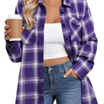 Zeagoo Zeagoo Casual Plaid Button Down Flannel Shirts for Women Casual Loose Business Casual 2026 | Under $40