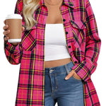 Zeagoo Zeagoo Casual Plaid Button Down Flannel Shirts for Women Casual Loose Business Casual 2026 | Under $40