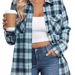 Zeagoo Zeagoo Casual Plaid Button Down Flannel Shirts for Women Casual Loose Business Casual 2026 | Under $40