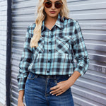 Zeagoo Zeagoo Casual Plaid Button Down Flannel Shirts for Women Casual Loose Business Casual 2026 | Under $40