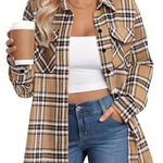 Zeagoo Zeagoo Casual Plaid Button Down Flannel Shirts for Women Casual Loose Business Casual 2026 | Under $40