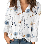 Zeagoo Zeagoo Women's Casual Loose 100% Cotton Long Sleeve Blouse for Women Casual Work Office Loose Fit 2026 | Under