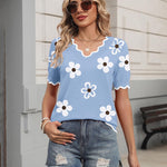 Casual Summer Lightweight Knit Blouse (US Only)