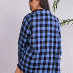 Zeagoo Womens Plus Size Flannel Plaid Shirt